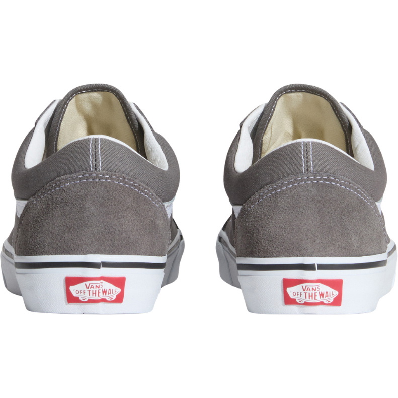 2026 Vans Mens Old Skool Shoes VN0A4BV - Pewter / True White